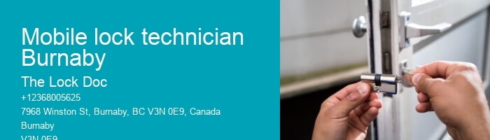 Mobile lock technician Burnaby