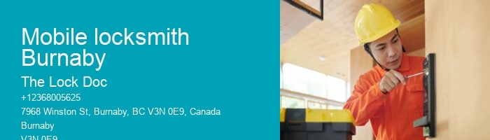 Mobile locksmith Burnaby