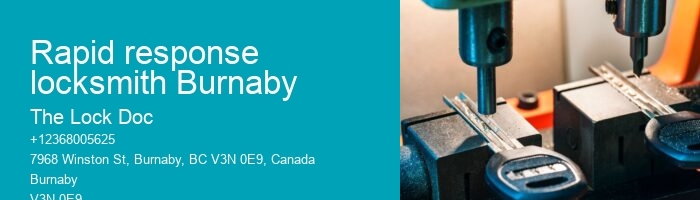 Rapid response locksmith Burnaby