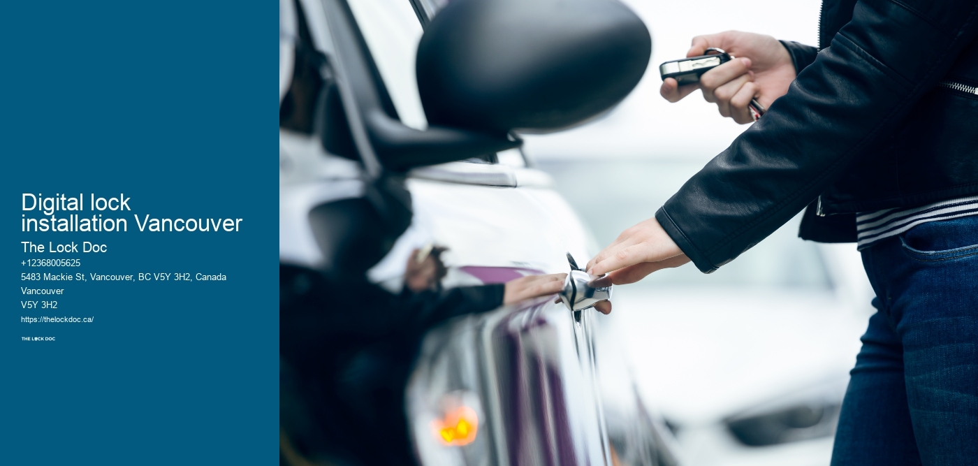 Digital lock installation Vancouver