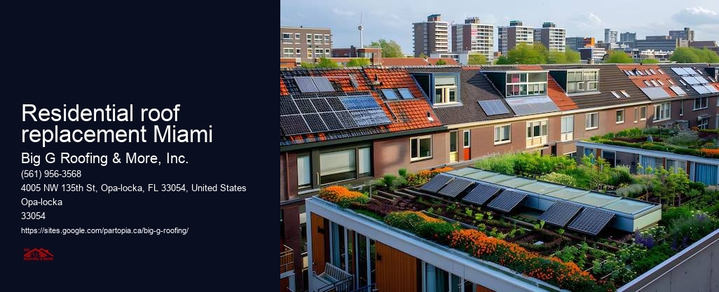 Residential roof replacement Miami