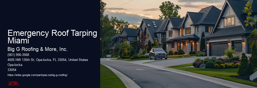 Emergency Roof Tarping Miami