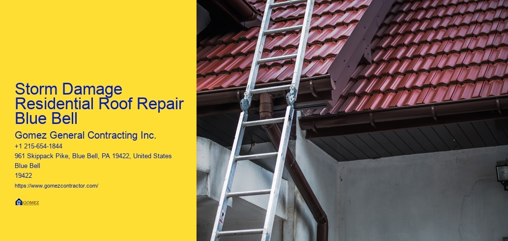 Storm Damage Residential Roof Repair Blue Bell