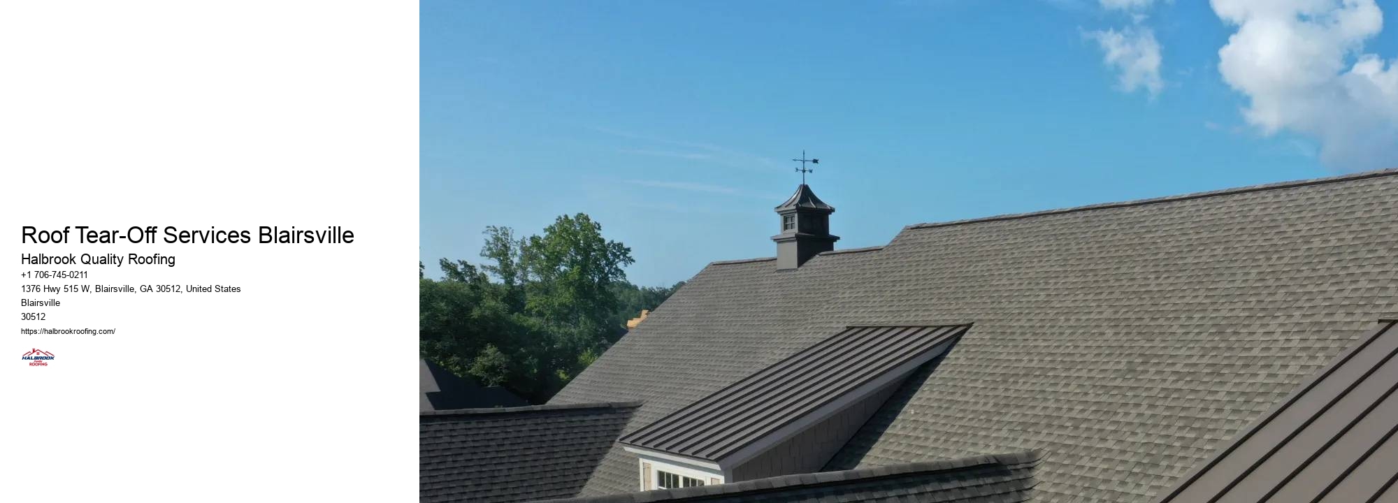 Roof Tear-Off Services Blairsville