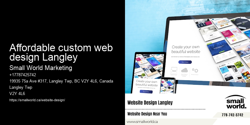 affordable custom web design Langley