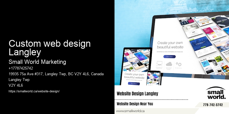Custom web design Langley