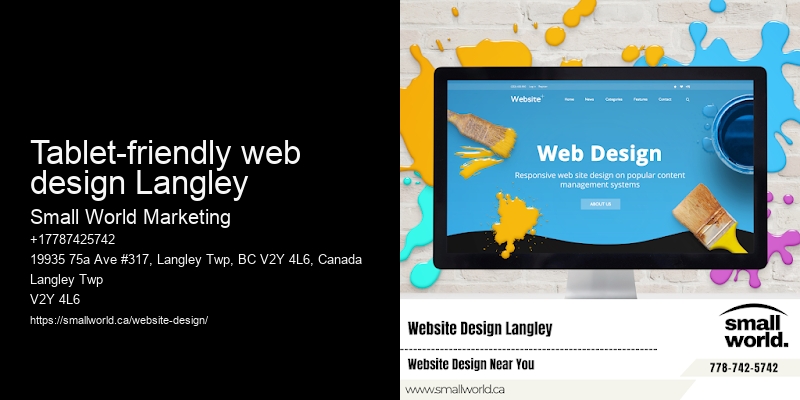 tablet-friendly web design Langley