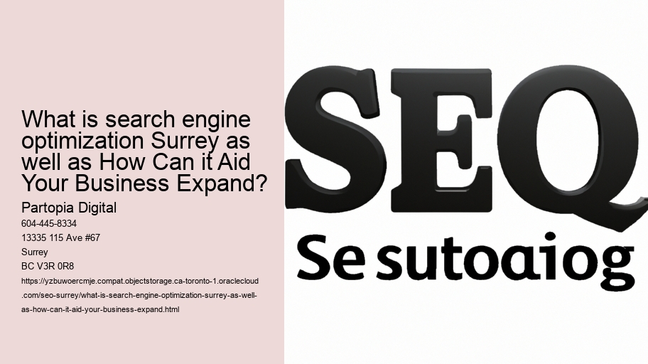 What is search engine optimization Surrey as well as How Can it Aid Your Business Expand?