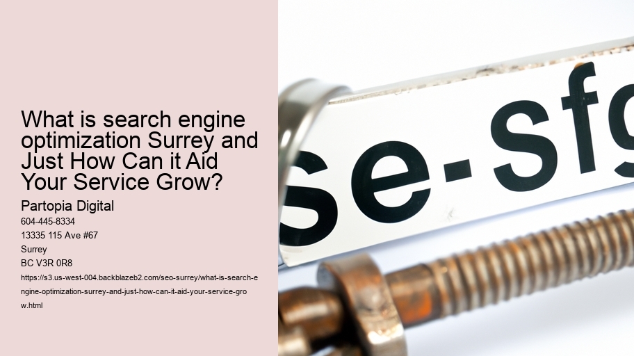What is search engine optimization Surrey and Just How Can it Aid Your Service Grow?
