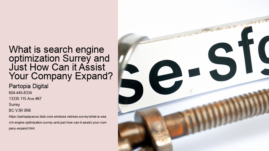 What is search engine optimization Surrey and Just How Can it Assist Your Company Expand?