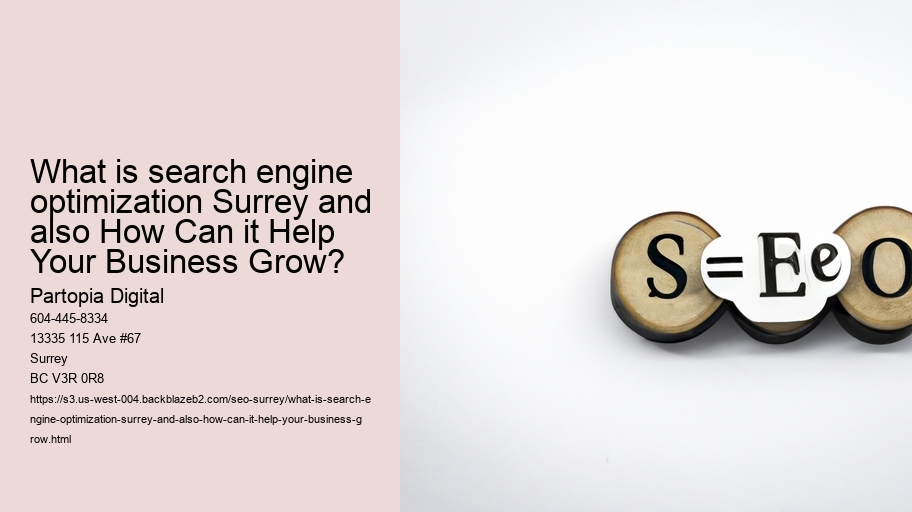 What is search engine optimization Surrey and also How Can it Help Your Business Grow?