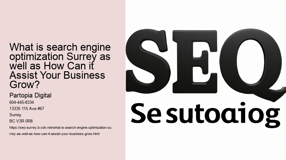 What is search engine optimization Surrey as well as How Can it Assist Your Business Grow?