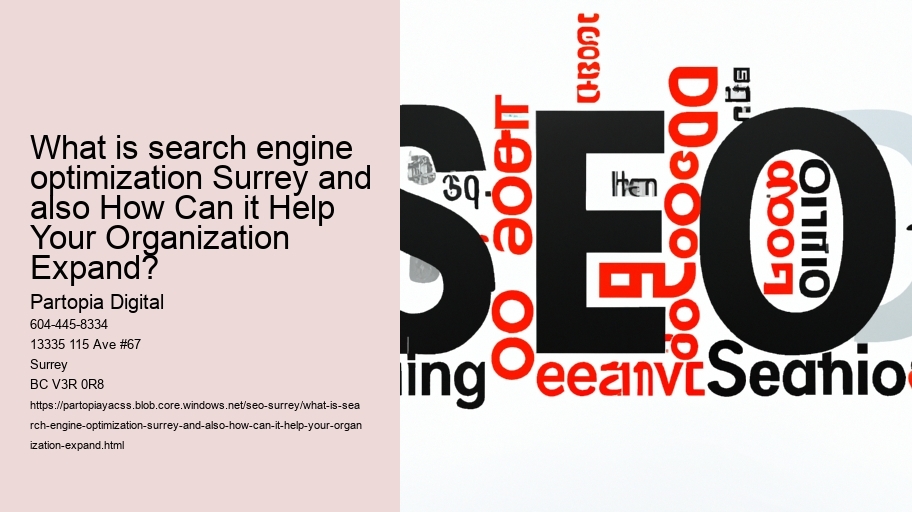 What is search engine optimization Surrey and also How Can it Help Your Organization Expand?