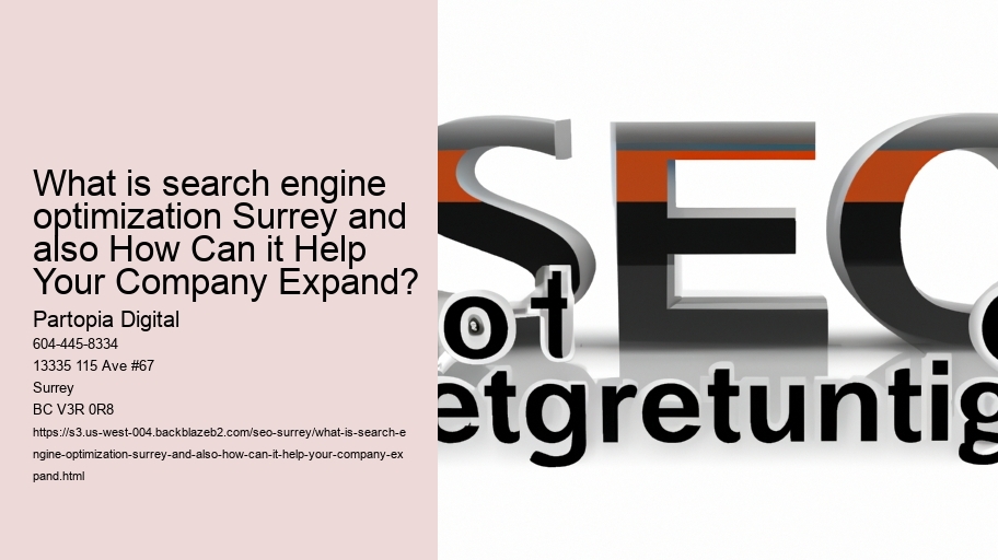 What is search engine optimization Surrey and also How Can it Help Your Company Expand?