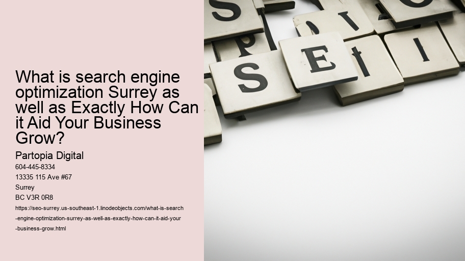What is search engine optimization Surrey as well as Exactly How Can it Aid Your Business Grow?