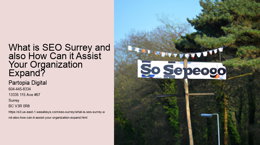 What is SEO Surrey and also How Can it Assist Your Organization Expand?