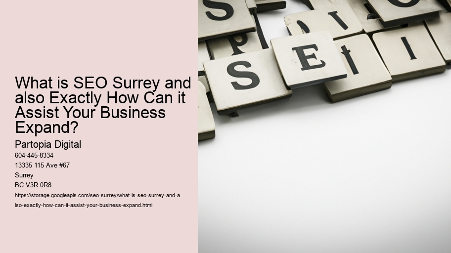 What is SEO Surrey and also Exactly How Can it Assist Your Business Expand?