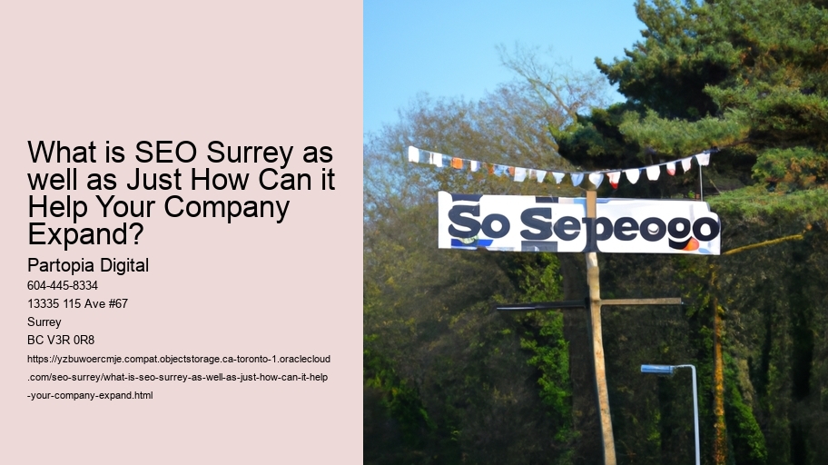 What is SEO Surrey as well as Just How Can it Help Your Company Expand?