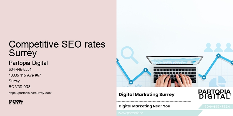 Competitive SEO rates Surrey SEO service provider