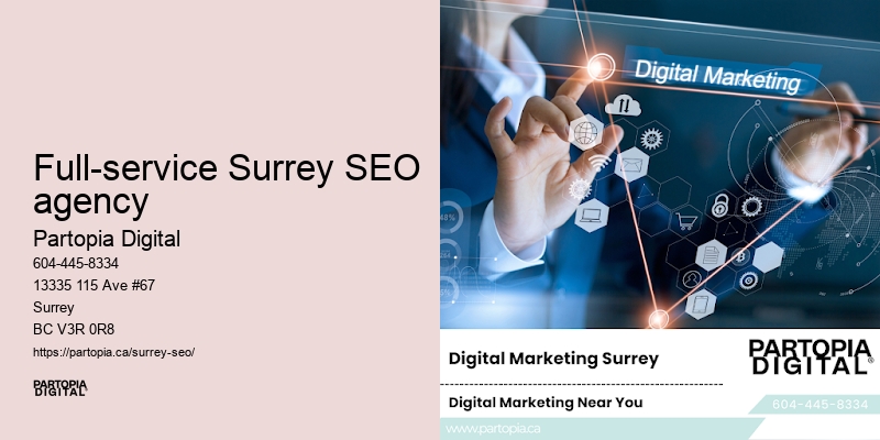 Local SEO strategies Full-service Surrey SEO agency
