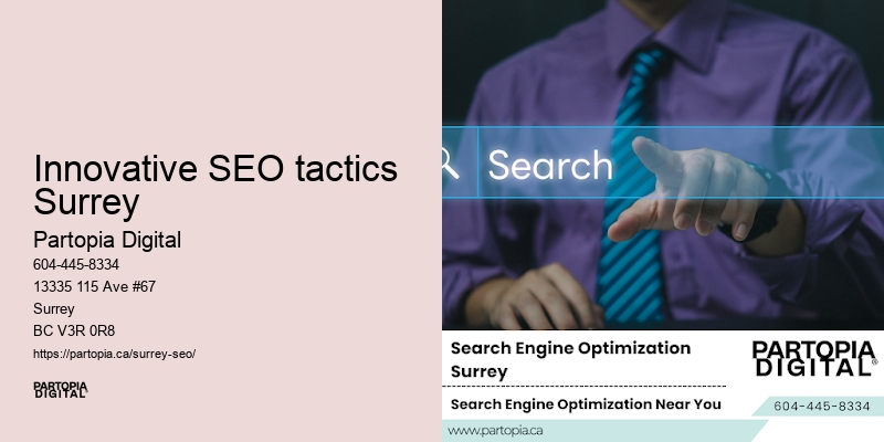 Innovative SEO tactics Surrey on-page SEO optimization