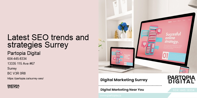 SEO plan Latest SEO trends and strategies Surrey