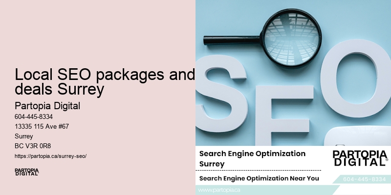 SEO analysis Local SEO packages and deals Surrey BC