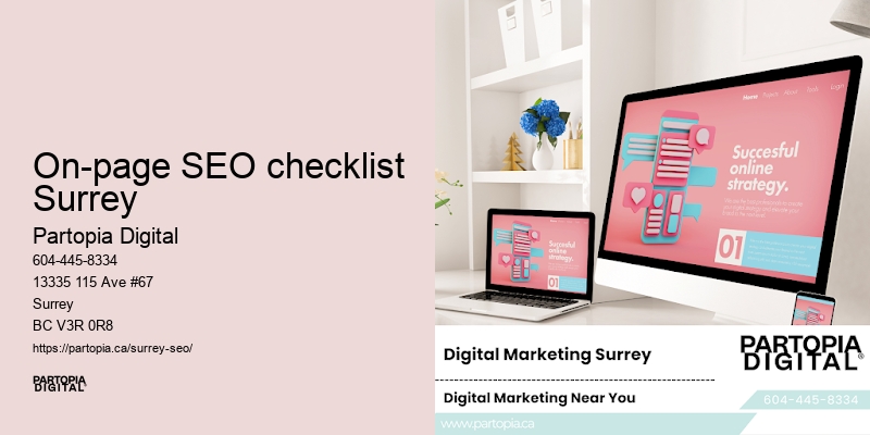 On-page SEO checklist Surrey SEO strategies for lead generation