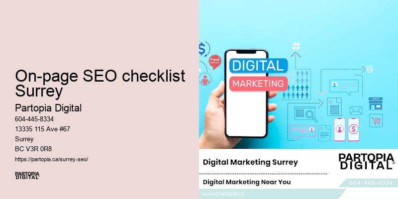 SEO audit On-page SEO checklist Surrey