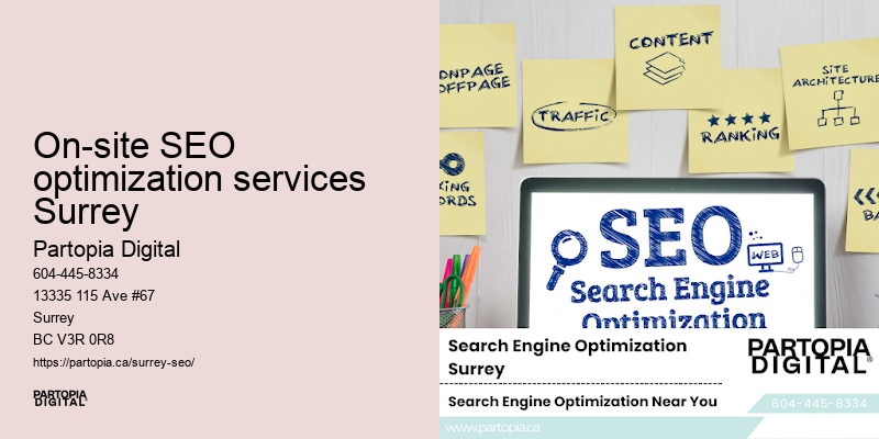 Successful SEO in On-site SEO optimization services Surrey