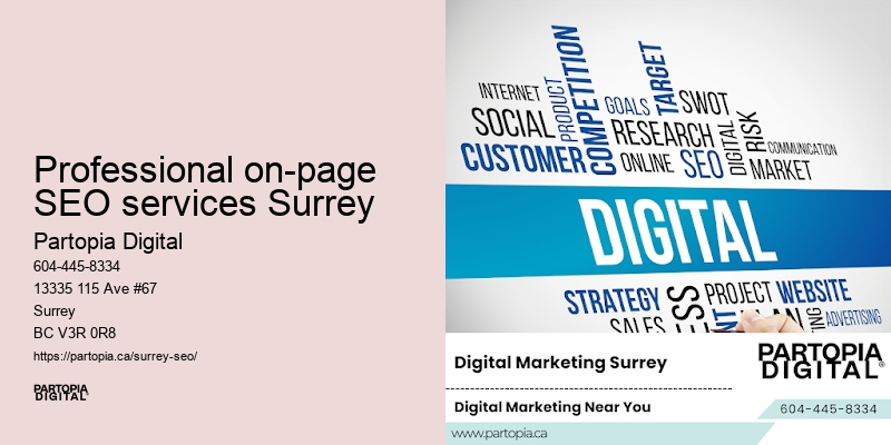 SEO roadmap Professional on-page SEO services Surrey