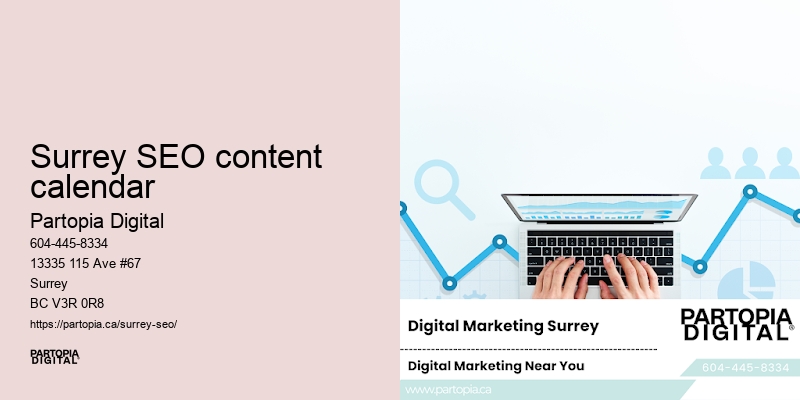 SEO optimization techniques Surrey SEO content calendar