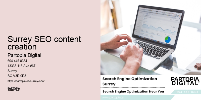 Custom SEO solutions Surrey SEO content creation
