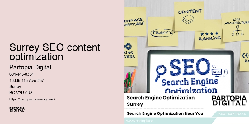 SEO expert services Surrey SEO content optimization