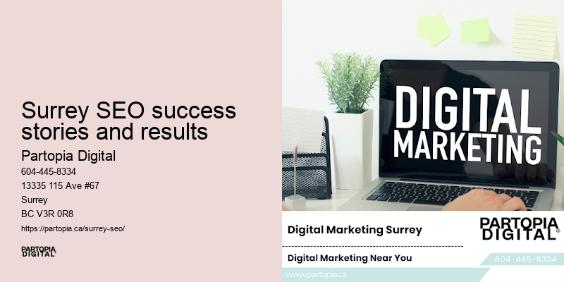 Surrey SEO success stories and results SEO digital strategy