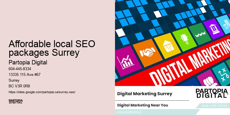 Organic SEO services for Affordable local SEO packages Surrey businesses