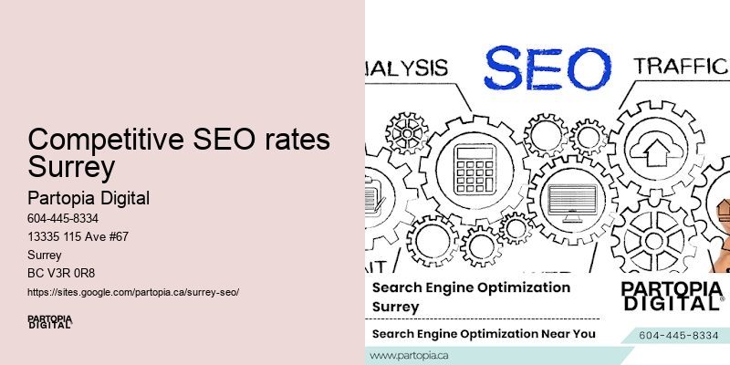 Competitive SEO rates Surrey