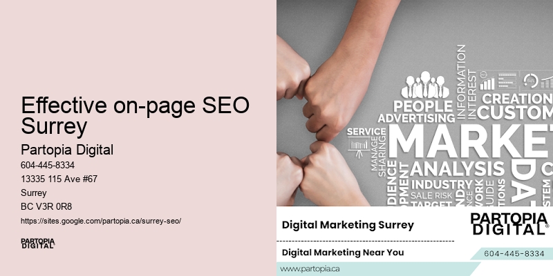 Effective on-page SEO Surrey SEO impact on local market