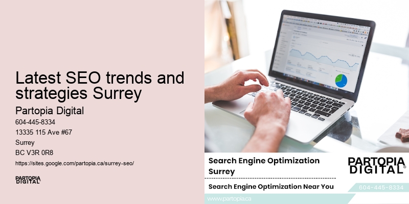 Small business SEO Latest SEO trends and strategies Surrey