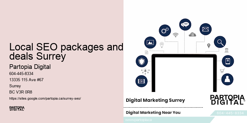 SEO expert Local SEO packages and deals Surrey