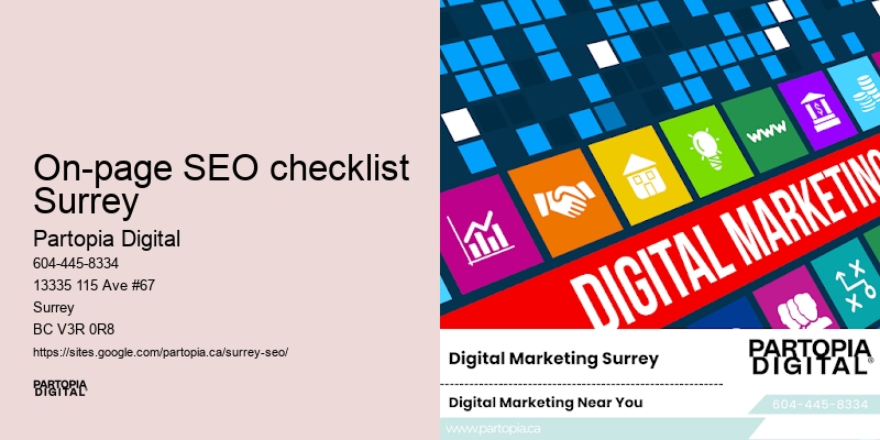 Small business SEO On-page SEO checklist Surrey BC