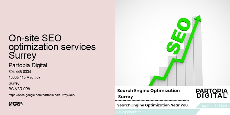 On-site SEO optimization services Surrey SEO blog strategy