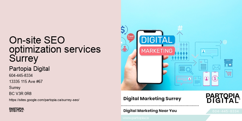 SEO performance On-site SEO optimization services Surrey