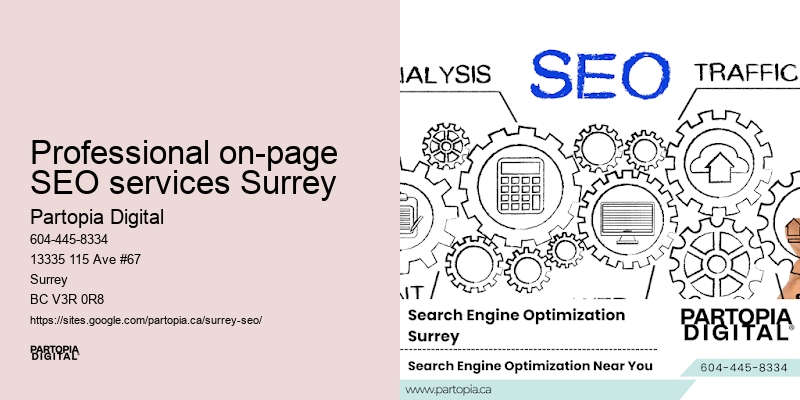 Professional on-page SEO services Surrey