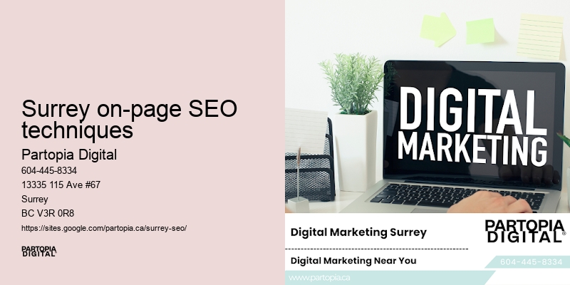 Expert SEO solutions Surrey on-page SEO techniques