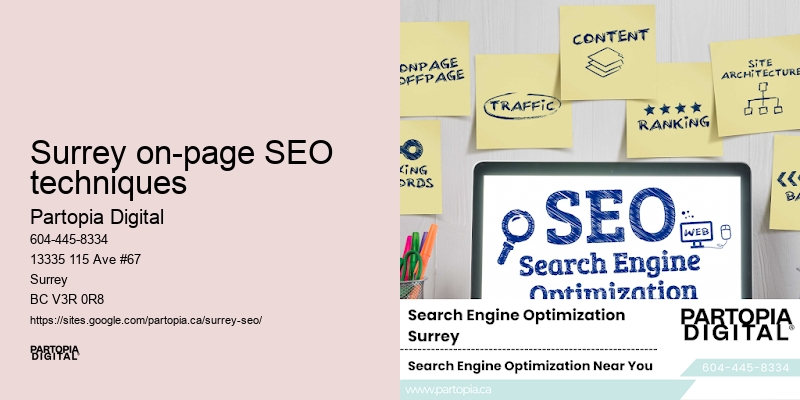 SEO reporting Surrey on-page SEO techniques