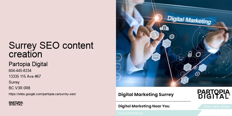 SEO reporting Surrey SEO content creation