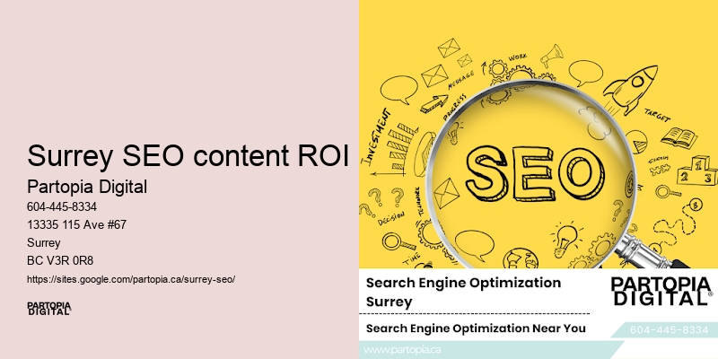 Surrey SEO content ROI SEO professional services