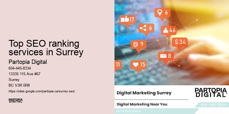 Top SEO ranking services in Surrey SEO growth