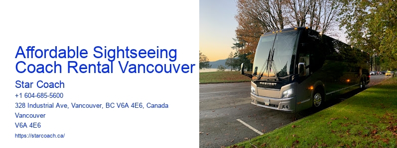 Affordable Sightseeing Coach Rental Vancouver